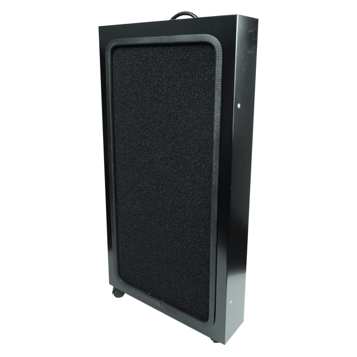Double stand alone extractor fan on wheels (V23)