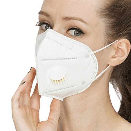 Ezebreathe Protective Face Mask with Respirator Valve KN95 - 4 layer